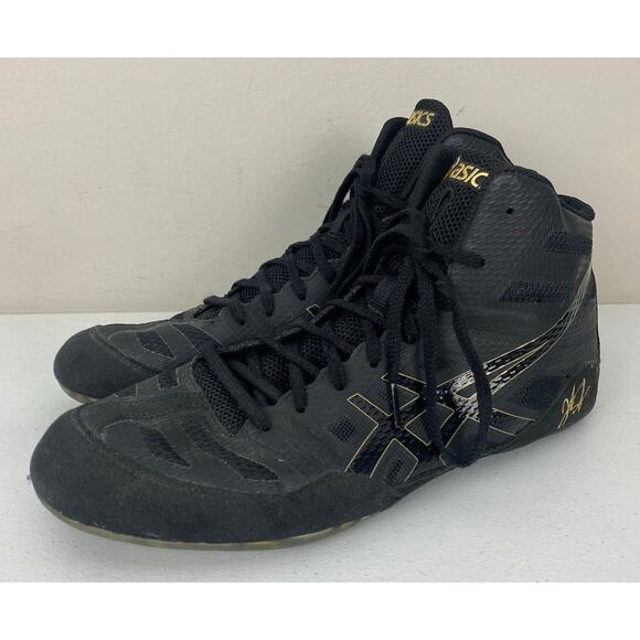 Men ASICS JB Jordan Burroughs Elite Wrestling MMA leather boots shoes 10.5 - Picture 1 of 7